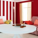 5.minimalist-living-room-design-ideas-with-red-and-white-stripes-wall-color-decorating-and-white-sofa-945x590
